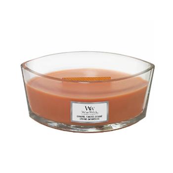WoodWick Lumânare parfumată Caramel Toasted Sesame 453 g