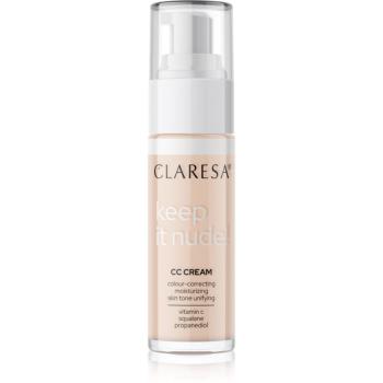 Claresa Keep It Nude make up hidratant pentru uniformizarea nuantei tenului culoare 101 Light 33 g