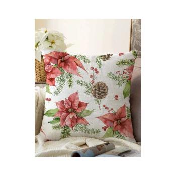 Față de pernă 43x43 cm  cu model de Crăciun – Mila Home