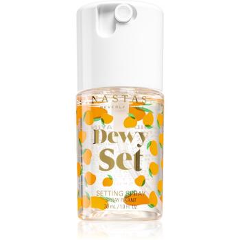Anastasia Beverly Hills Dewy Set Setting Spray Mini stralucire intensa facial cu parfum Mango 30 ml