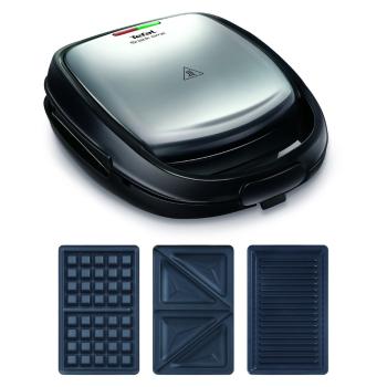 Sandwich maker negru-argintiu Snack Time - Tefal