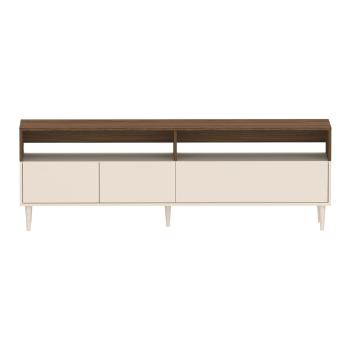 Comodă TV crem-natural  cu aspect de lemn de nuc 180x61 cm Horizon – TemaHome