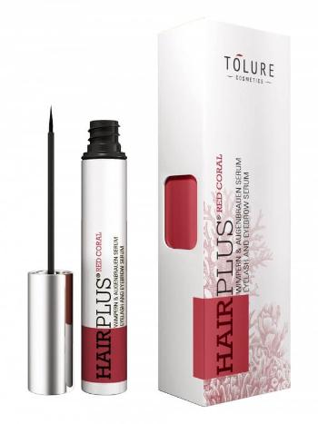 Tolure Cosmetics Ser vegan pentru gene și sprâncene Hairplus Red Coral 3 ml