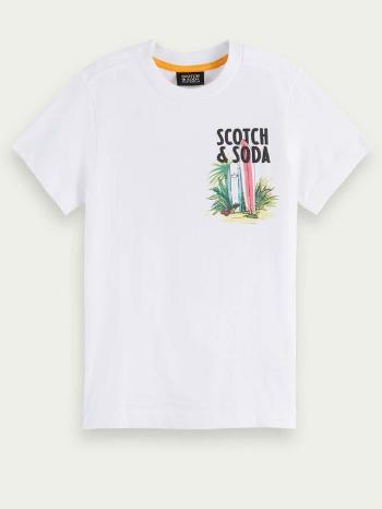 Scotch & Soda Tricou pentru copii Alb