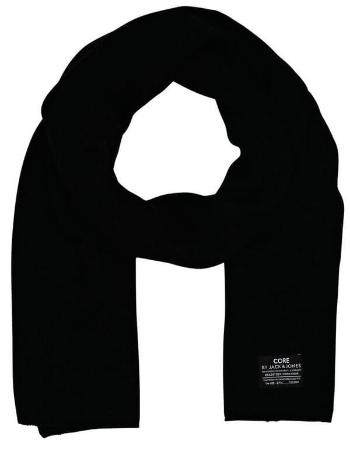 Jack&Jones Eșarfă pentru bărbați Dna Knit Scarf Noos Black