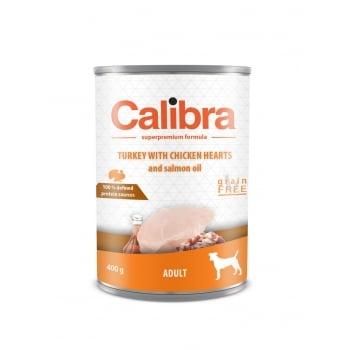 Calibra Dog Adult Inimi Curcan si Pui 400 g