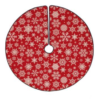 Covor din bumbac pentru bradul de Crăciun Butter Kings Freezy Snowflakes, ø 130 cm