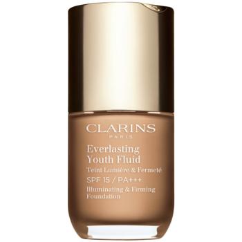 Clarins Everlasting Youth Fluid make-up pentru luminozitate SPF 15 culoare 108.5 Cashew 30 ml