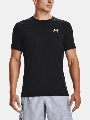 Under Armour UA HG Armour Fitted SS Tricou Negru