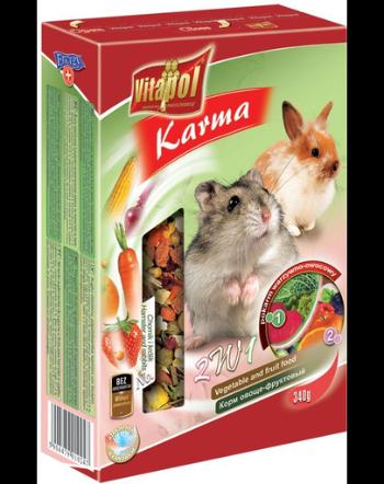 VITAPOL Hrană fructe și legume pentru hamster și iepure 340 g