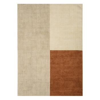 Covor Asiatic Carpets Blox, 160 x 230 cm, bej-maro