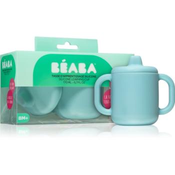 Beaba Silicone learning cup ceasca cu capac Blue 170 ml