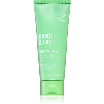 Sand & Sky Oil Control Clearing Face Mask Mască de normalizare și curățare profundă pentru ten gras si problematic 100 g