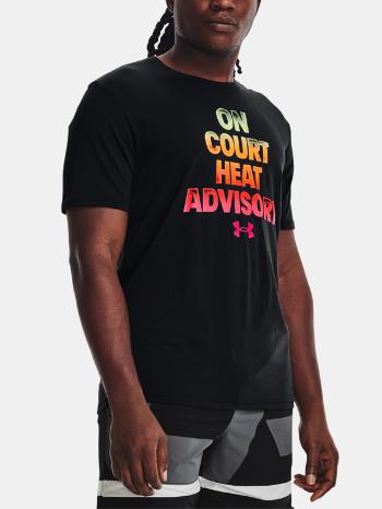 Under Armour UA BBall Heat Advisory SS Tricou Negru