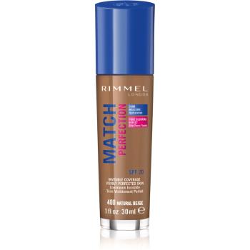 Rimmel Match Perfection fond de ten lichid SPF 20 culoare 400 Natural Beige 30 ml