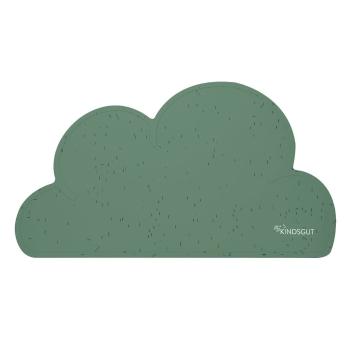 Suport din silicon pentru masă Kindsgut Cloud, 49 x 27 cm, verde închis