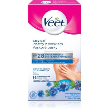 Veet Easy-Gel benzi depilatoare cu ceară, pentru axile pentru piele sensibila 16 buc