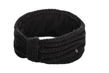 Bentita tricotata de dama - negru - Mărimea uni