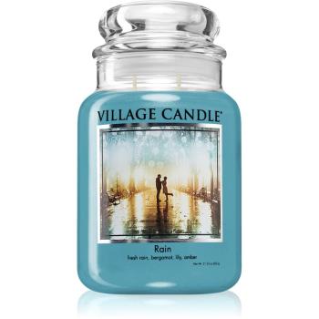 Village Candle Rain lumânare parfumată  (Glass Lid) 602 g