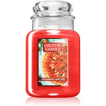 Country Candle Strawberry Mint Tart lumânare parfumată 680 g