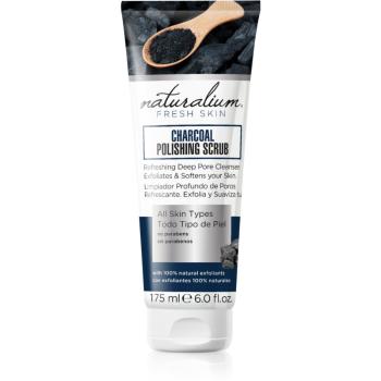Naturalium Fresh Skin Charcoal exfoliant pentru corp cu efect de iluminare 175 ml