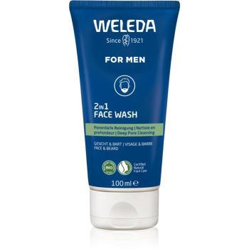 Weleda For Men 2v1 gel de curățare pentru față și barbă 100 ml