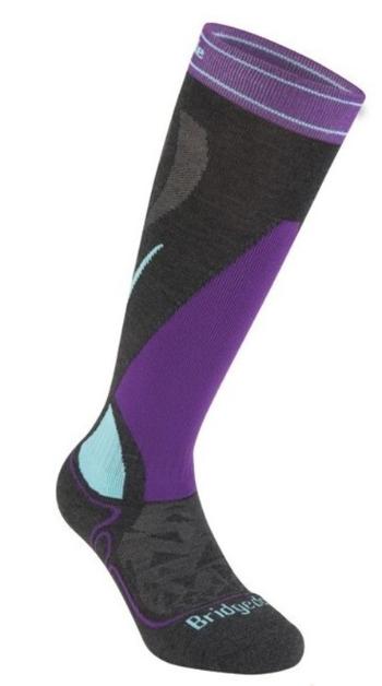 șosete Bridgedale schi Midweight femei graphite/purple/134