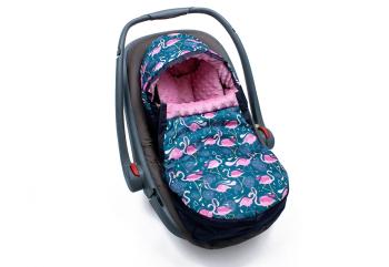Geantă scaun auto Minky - Flamingo