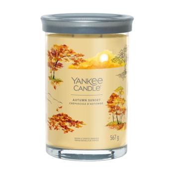 Yankee Candle Lumânare aromatică Signature mare Autumn Sunset 567 g