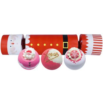 Bomb Cosmetics Set cadou de bombe efervescente pentru baie Father Christmas 3 buc