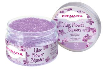 Dermacol Peeling corporal îmbătător Šeřík Flower Care (Delicious Body Scrub Lilac) 200 g