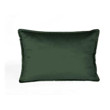 Pernă cu husă din catifea Velvet Atelier Dark, 50 x 35 cm, verde închis