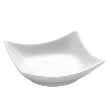 Bol din porțelan Maxwell & Williams Basic Wave, 10,5 x 10,5 cm, alb