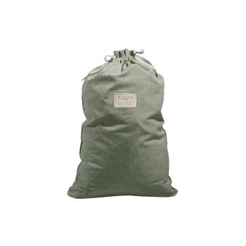 Săculeț textil din amestec de in pentru haine Linen Couture Bag Green Moss, înălțime 75 cm