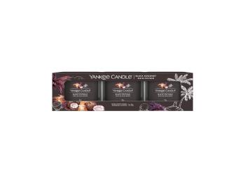 Yankee Candle Set de lumânări votive in sticlă Black Coconut 3 x 37 g