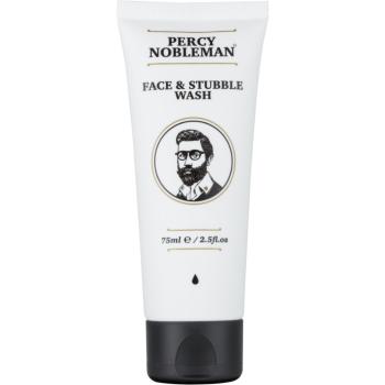 Percy Nobleman Face & Stubble gel de curățare pentru față și barbă 75 ml