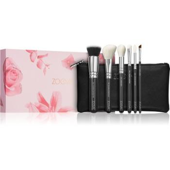 ZOEVA The Essential Brush Set set de pensule cu geantă 6 buc