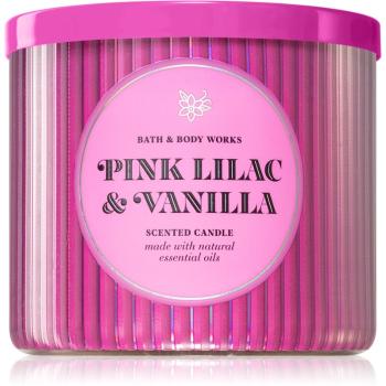 Bath & Body Works Pink Lilac & Vanilla lumânare parfumată 411 g