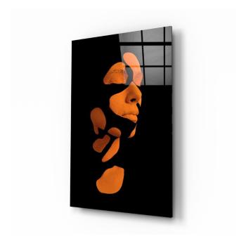 Tablou din sticlă Insigne Fragmented Orange