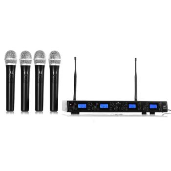 Auna Pro Microfon fără fir set UHF - 550 Quartett14 canale