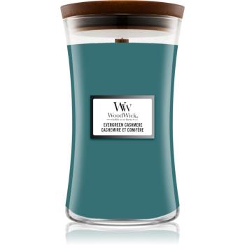 Woodwick Evergreen Cashmere lumânare parfumată 610 g