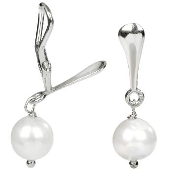 JwL Luxury Pearls Cercei din agint cu perle albe veritabile JL0155