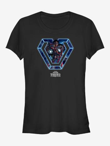 ZOOT.Fan Marvel Neonové srdce Black Panther: Wakanda nechť žije Tricou Negru