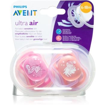 Philips Avent Soother Ultra Air 6-18 m suzetă Girl Unicorn 2 buc