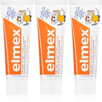 Elmex Caries Protection Kids pastă de dinți pentru copii 3 x 50 ml