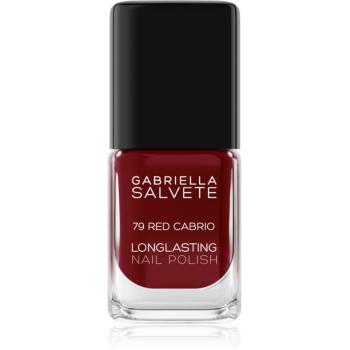 Gabriella Salvete Longlasting Enamel lac de unghii cu rezistenta indelungata lucios culoare 79 Red Cabrio 11 ml