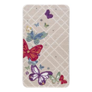 Covoraș de baie Confetti Bathmats Butterfly, 80 x 140 cm, bej