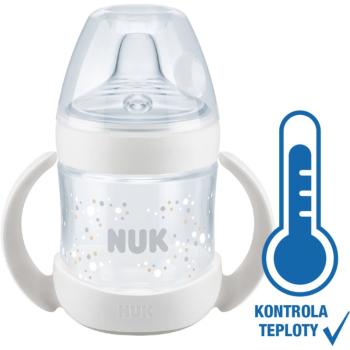 NUK Nature Sense biberon pentru sugari cu mânere 6m+ White 150 ml