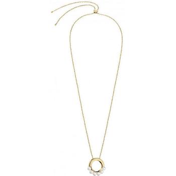 Calvin Klein Colier placat cu aur cu perle SWAROVSKI Circling KJAKJN140100