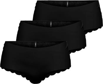 ONLY 3 PACK - chiloți pentru femei ONLCHLOE 15257469 Black S